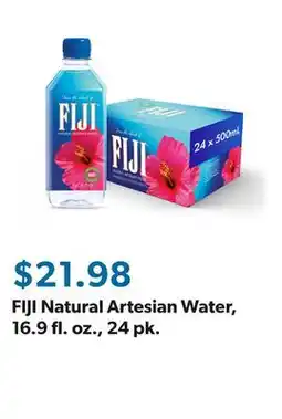 Sam's Club FIJI Natural Artesian Water, 16.9 fl. oz., 24 pk offer