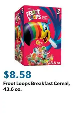 Sam's Club Froot Loops Breakfast Cereal, 43.6 oz offer