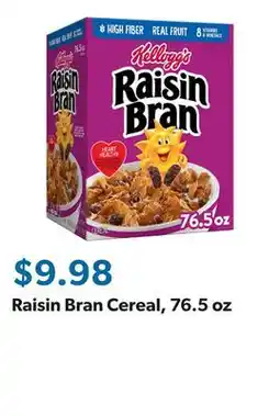 Sam's Club Raisin Bran Cereal, 76.5 oz offer