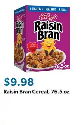 Sam's Club Raisin Bran Cereal, 76.5 oz offer