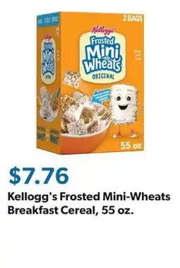 Sam's Club Kellogg's Frosted Mini-Wheats Breakfast Cereal, 55 oz offer