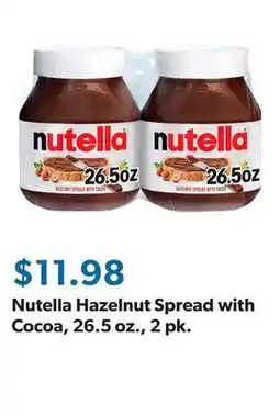 Sam's Club Nutella Hazelnut Spread with Cocoa, 26.5 oz., 2 pk offer