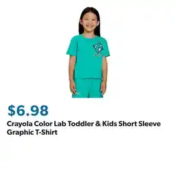 Sam's Club Crayola Color Lab Toddler & Kids Short Sleeve Graphic T-Shirt offer