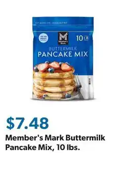 Sam's Club Member's Mark Buttermilk Pancake Mix, 10 lbs offer