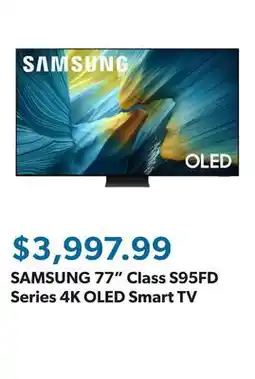 Sam's Club SAMSUNG 77 Class S95FD Series 4K OLED Smart TV offer