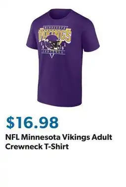 Sam's Club NFL Minnesota Vikings Adult Crewneck T-Shirt offer