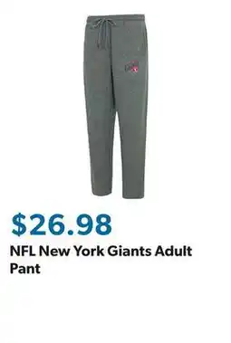 Sam's Club NFL New York Giants Adult Pant offer