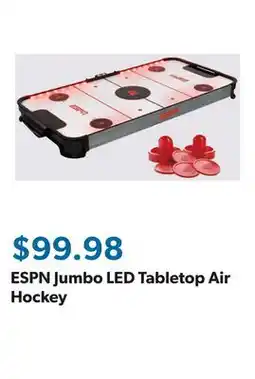 Sam's Club ESPN Jumbo LED Tabletop Air Hockey offer