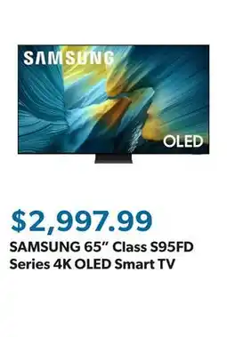 Sam's Club SAMSUNG 65 Class S95FD Series 4K OLED Smart TV offer