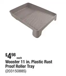 The Home Depot Wooster 11 in. Plastic Rust Proof Roller Tray offer