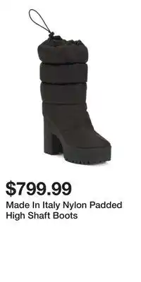 TJ Maxx Made In Italy Nylon Padded High Shaft Boots offer