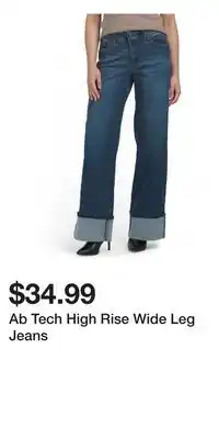 TJ Maxx Ab Tech High Rise Wide Leg Jeans offer