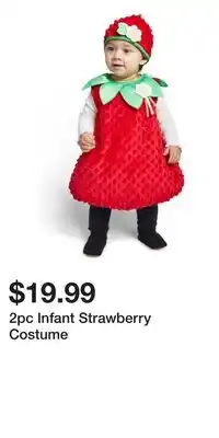 TJ Maxx 2pc Infant Strawberry Costume offer