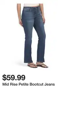 TJ Maxx Mid Rise Petite Bootcut Jeans offer