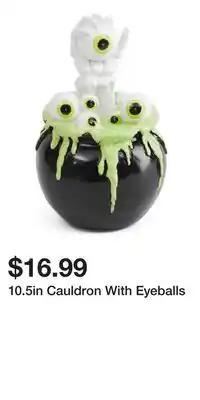 TJ Maxx 10.5in Cauldron With Eyeballs offer