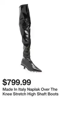 TJ Maxx Made In Italy Naplak Over The Knee Stretch High Shaft Boots offer