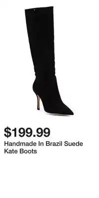 TJ Maxx Handmade In Brazil Suede Kate Boots offer