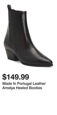 TJ Maxx Made In Portugal Leather Amelya Heeled Booties offer