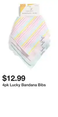 TJ Maxx 4pk Lucky Bandana Bibs offer