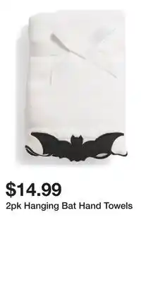 TJ Maxx 2pk Hanging Bat Hand Towels offer