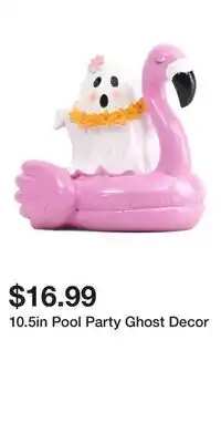 TJ Maxx 10.5in Pool Party Ghost Decor offer