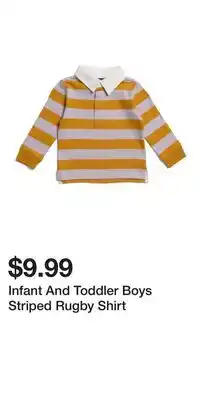 TJ Maxx Infant And Toddler Boys Striped Rugby Shirt offer