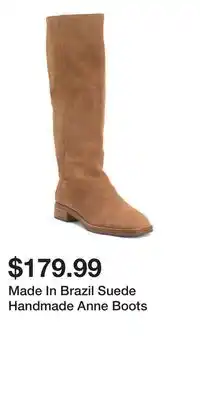 TJ Maxx Made In Brazil Suede Handmade Anne Boots offer