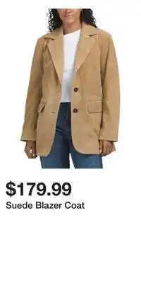 TJ Maxx Suede Blazer Coat offer
