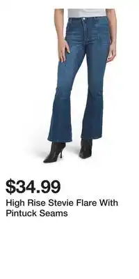 TJ Maxx High Rise Stevie Flare With Pintuck Seams offer