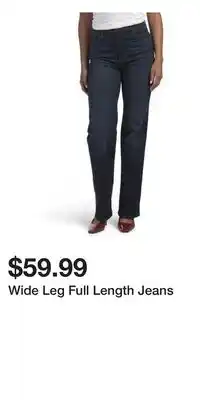 TJ Maxx Wide Leg Full Length Jeans offer