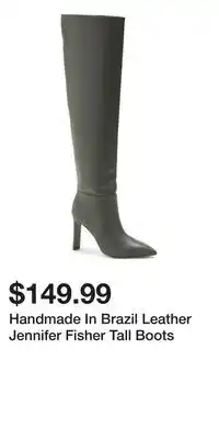 TJ Maxx Handmade In Brazil Leather Jennifer Fisher Tall Boots offer