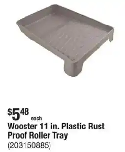 The Home Depot Wooster 11 in. Plastic Rust Proof Roller Tray offer