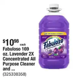 The Home Depot Fabuloso 169 oz. Lavender 2X Concentrated All Purpose Cleaner and ... offer