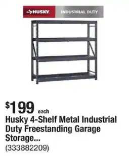 The Home Depot Husky 4-Shelf Metal Industrial Duty Freestanding Garage Storage... offer