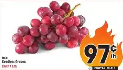 Albertsons Red Seedless Grapes offer