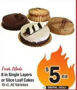 Albertsons Single layers or slice loaf cakes offer