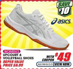 Big 5 ASICS Upcourt 6 Women's Volleyball Shoes offer