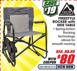 Big 5 GCI Outdoor Freestyle Rocker with Side Table offer