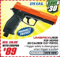 Big 5 Umarex P2P HDP50 CO2 .50-Caliber Pistol offer