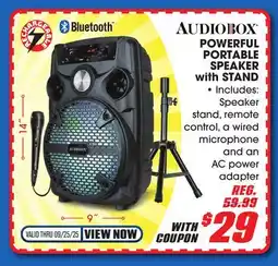 Big 5 Audiobox Powerful 8 Portable Speaker With Stand offer