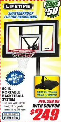 Big 5 Lifetime 50 Portable Basketball Hoop offer