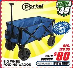 Big 5 Portal Big Wheel Folding Wagon offer