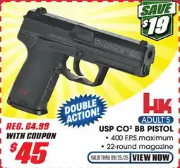 Big 5 HK USP CO2 BB Air Pistol offer