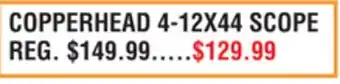 Dunham's Sports COPPERHEAD 4-12X44 SCOPE offer