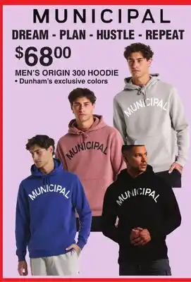 Dunham's Sports MEN'S ORIGIN 300 HOODIE offer