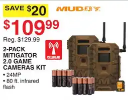 Dunham's Sports 2-PACK MITIGATOR 2.0 GAME CAMERAS KIT offer