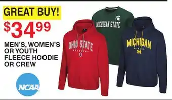 Dunham's Sports MEN'S, WOMEN'S OR YOUTH FLEECE HOODIE OR CREW offer