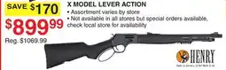 Dunham's Sports X MODEL LEVER ACTION offer