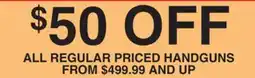 Dunham's Sports ALL REGULAR HANDGUNS offer
