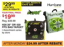 Dunham's Sports H20 20 OR 420 FPS BAG TARGET offer